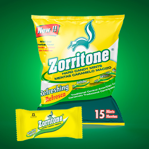 ZORRITONE 52.5 G CARAMELO 15 P