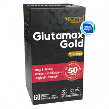 Ácido glutámico en combinación. GLUTAMAX GOLD c/60 TABS. 0.66 G.