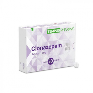 CLONAZEPAM 2MG 30 TABLETAS
