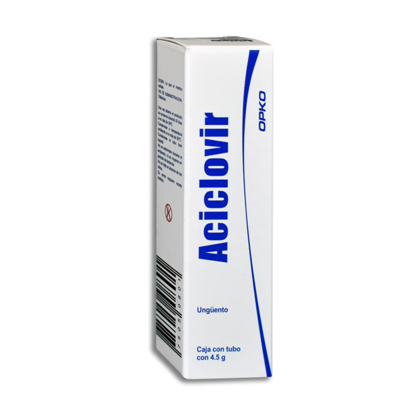 ACICLOVIR (Opko) Ungüento Oft. TUBO c/4.5 G. 30 MG/1 G. 
