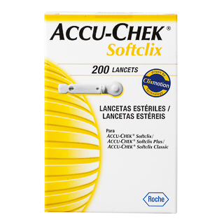 ACCU-CHEK SOFTCLIX LANCETAS 200 UNIDADES